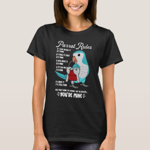 Camiseta Reglas de la Casa de Loros Es Mío I Parakeet Monje