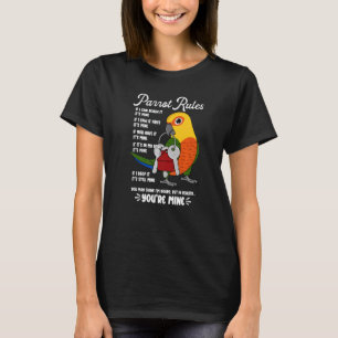 Camiseta Reglas de la Casa de Loros Es Mío Jenday Conure Pr