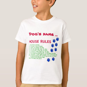 Camiseta Reglas de la Casa del Perro - reglas para vivir