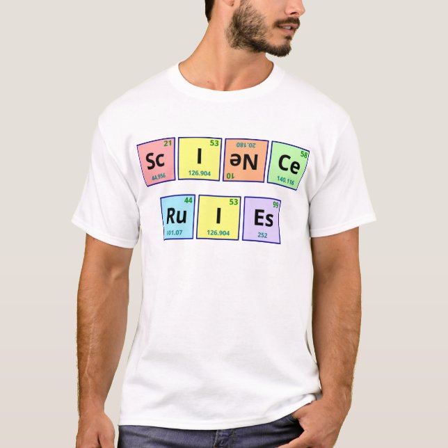 Camiseta Reglas de la ciencia (Anverso)