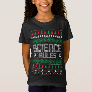 Camiseta Reglas de la ciencia Navidades feos Divertidos Swe