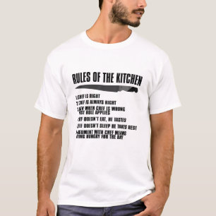 Camiseta Reglas De La Cocina 1. El chef tiene razón.2. El