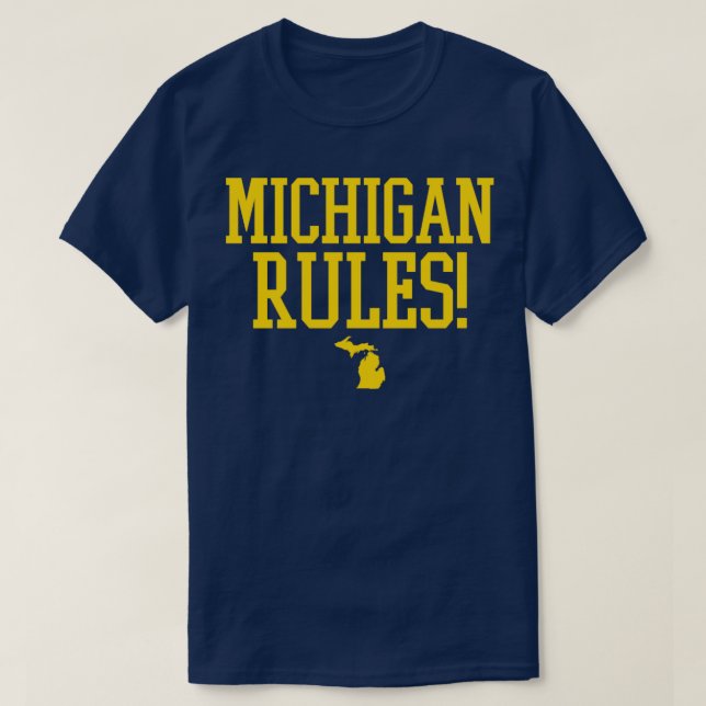 CAMISETA REGLAS DE MICHIGAN (Diseño del anverso)