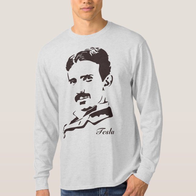 Camiseta ¡Reglas de Nikola Tesla! Brown (Anverso)