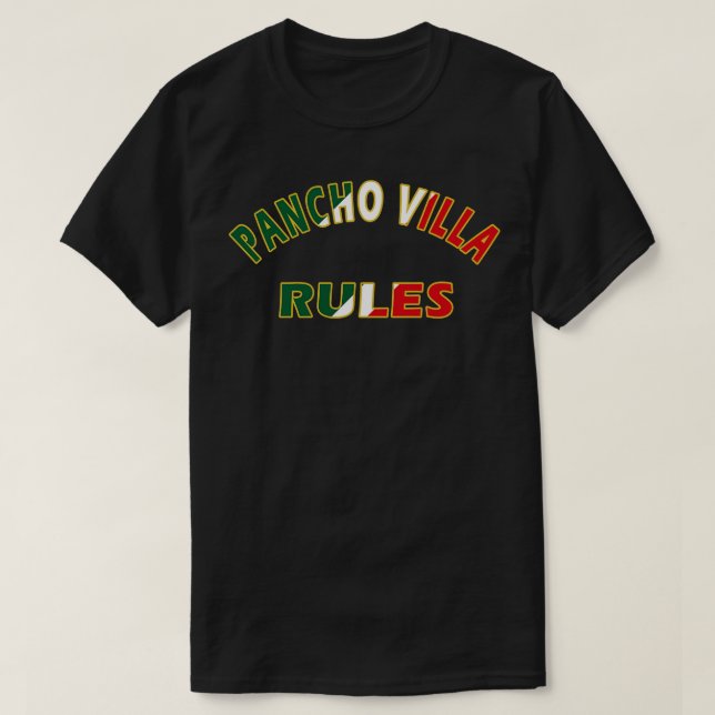 Camiseta Reglas de Pancho Villa (Diseño del anverso)
