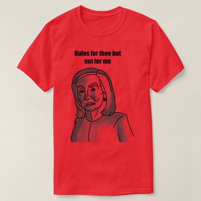 Camiseta Reglas de Pelosi para (Diseño del anverso)