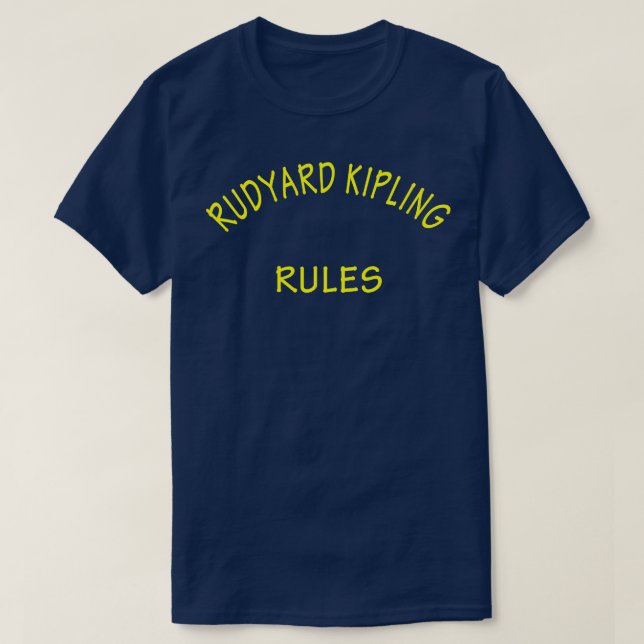 Camiseta Reglas de Rudyard Kipling (Diseño del anverso)