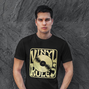 Camiseta Reglas de vinilo vintage