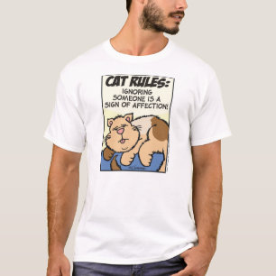 Camiseta Reglas del gato: Ignorando a alguien...