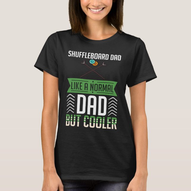 Camiseta Reglas del juego de mesa de Shuffleboard cancha ex (Anverso)