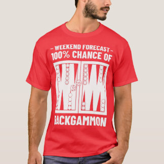 Camiseta Reglas del jugador de juegos de mesa de Backgammon