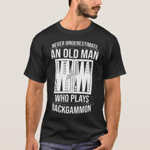 Camiseta Reglas del jugador de juegos de mesa de Backgammon