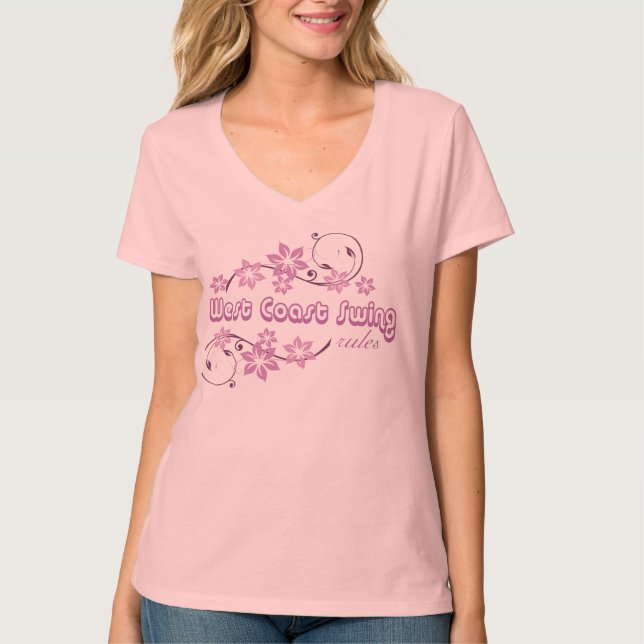Camiseta Reglas del oscilación de la costa oeste (Anverso)