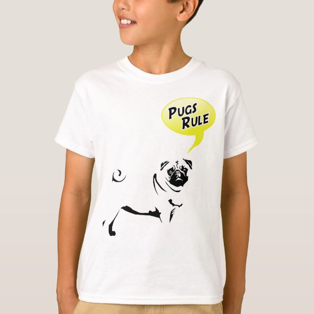Camiseta Reglas del Pug (Anverso)