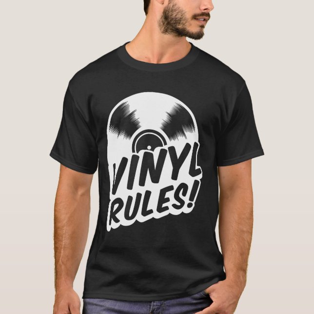 Camiseta reglas del vinilo (Anverso)