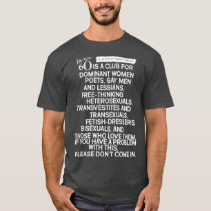 Camiseta REGLAS DIFERENTES Club Nocturno Trans Gay de los 9