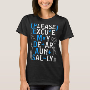Camiseta Reglas Divertidas de Matemáticas Pemdas Chiste Día