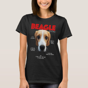 Camiseta Reglas divertidas para el beagle