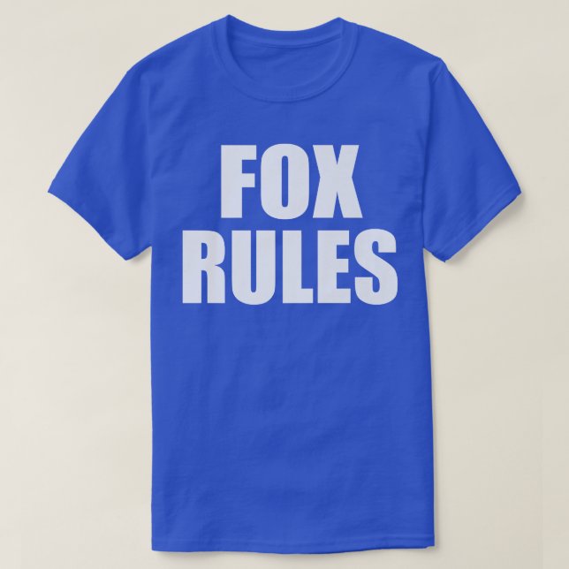 Camiseta Reglas FOX Hijo Hija Chica Nombre del bebé (Diseño del anverso)
