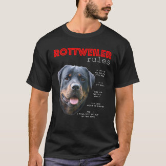Camiseta Reglas Graciosas Para El Propietario De Un Rottwei