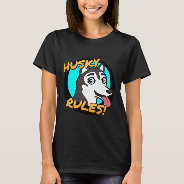 Camiseta ¡Reglas Husky! (Anverso)