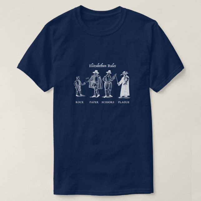 Camiseta Reglas isabelinas (oscuras) (Diseño del anverso)