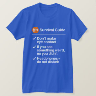 Camiseta Reglas locales Humor del metro de NYC