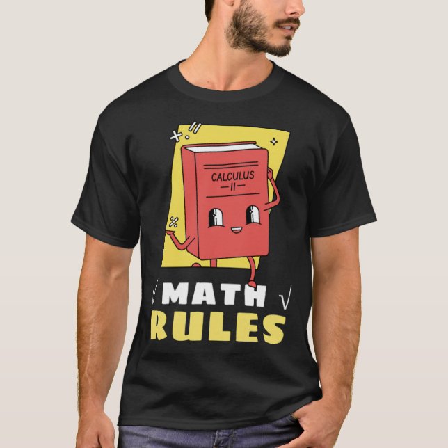 Camiseta reglas matemáticas einstein  (Anverso)
