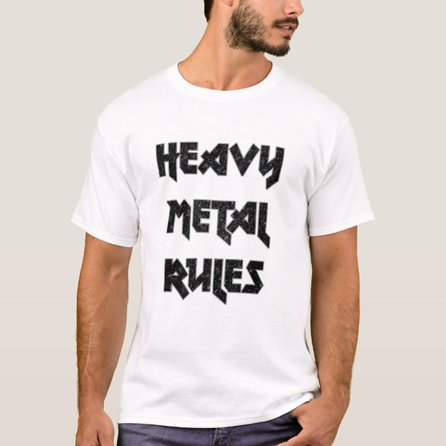 Camiseta Reglas Metalizado severas (Anverso)