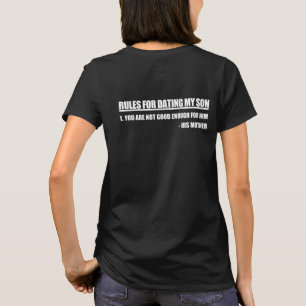 Camiseta Reglas para salir con la edición de mi hijo