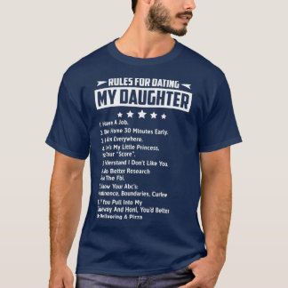 Camiseta Reglas Para Salir Con Mi Hija