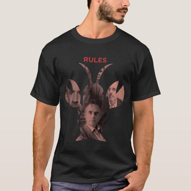 Camiseta Reglas por Jordania B. Peterson (Anverso)