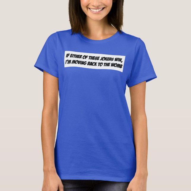 Camiseta Regresando al útero - tanque femenino (Anverso)