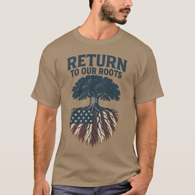 CAMISETA REGRESAR A NUESTRAS RAÍCES (Anverso)