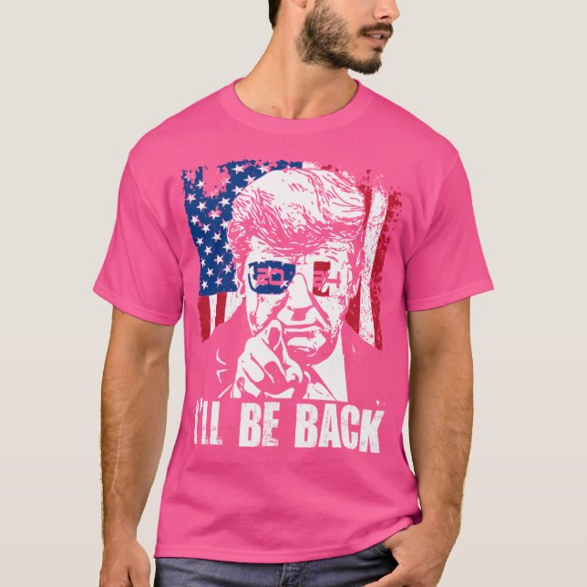 Camiseta Regresaré A Trump 2024 Patriótico 4 De Julio De Am (Anverso)