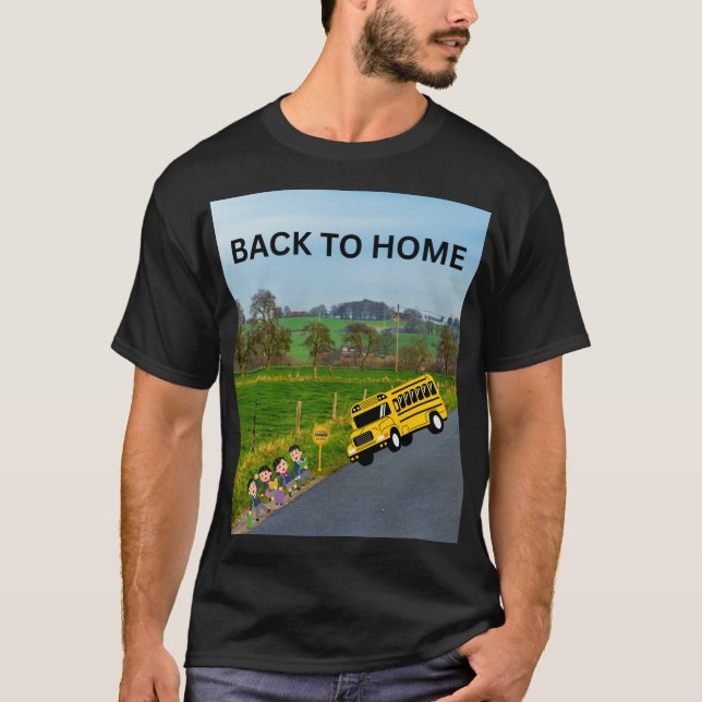 CAMISETA REGRESO A CASA AUTOBÚS ESCOLAR (Anverso)