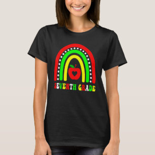 Camiseta Regreso a Clases Arcoíris 7mo Séptimo Grado Grupo