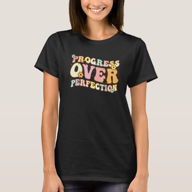 Camiseta Regreso a Clases Progreso Sobre Perfección Maestro (Anverso)