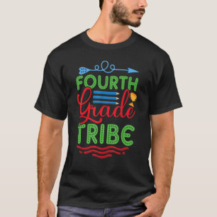Camiseta Regreso a Clases Tribu de 4to Grado 1er Día de Cla
