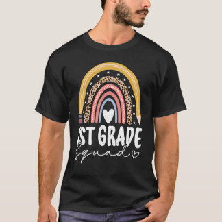 Camiseta Regreso a la Escuela Arcoíris 1er Primer Grado Squ