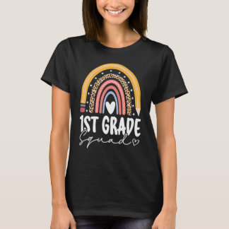 Camiseta Regreso a la Escuela Arcoíris 1er Primer Grado Squ
