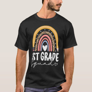 Camiseta Regreso a la Escuela Arcoíris 1er Primer Grado Squ