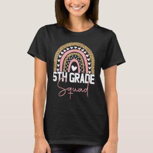 Camiseta Regreso a la Escuela Arcoíris 5º Quinto Grado Grup