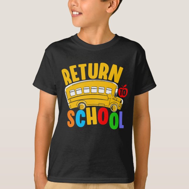 Camiseta Regreso a la escuela niños con regalo escolar (Anverso)