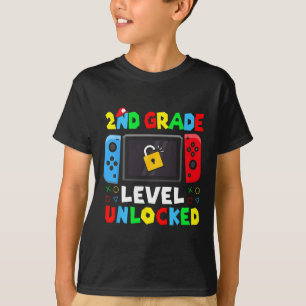 Camiseta Regreso a la escuela nivel 2do grado desbloqueado