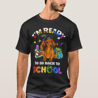 Camiseta Regreso Al Colegio Gracioso Dachshund Regalo
