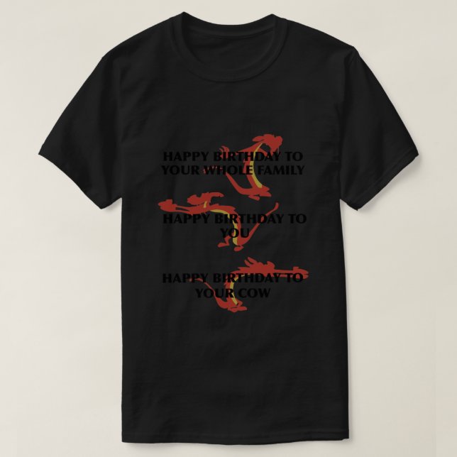 Camiseta Regreso de cumpleaños Mushu .png (Diseño del anverso)
