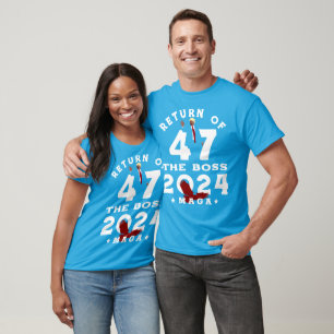 CAMISETA REGRESO DEL JEFE 47 TRUMP 2024