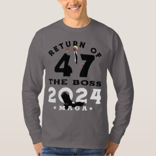 CAMISETA REGRESO DEL JEFE 47 TRUMP 2024
