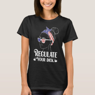 Camiseta Regula Tu Corbata de Moño con Bandera Americana Pr